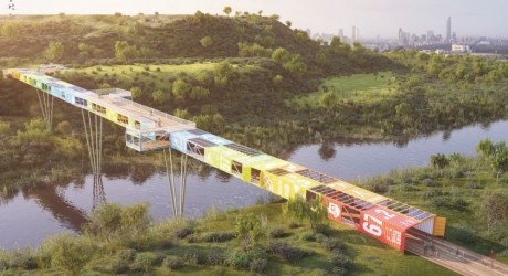 Environment News: "Trash Mountain" May Add Recycled Container Bridge To Its Vista