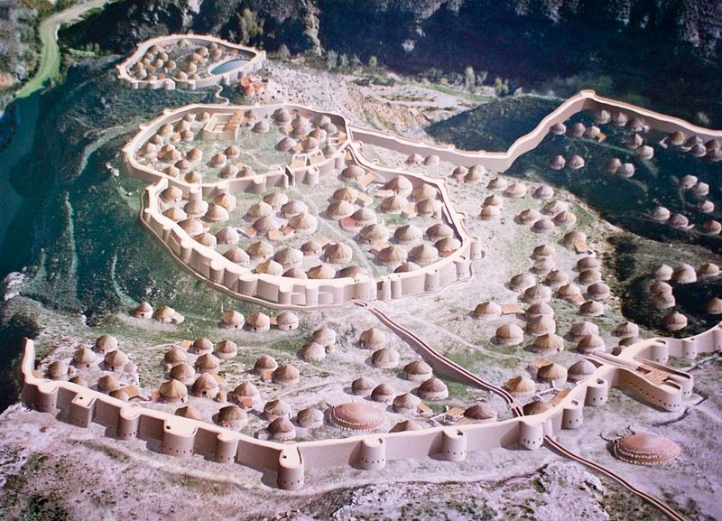 Model of a Chalcolithic (Copper Age) city