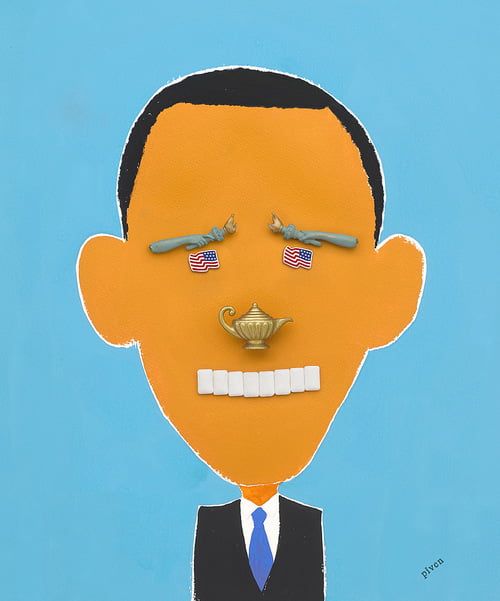 Hanoch Piven Barak Obama