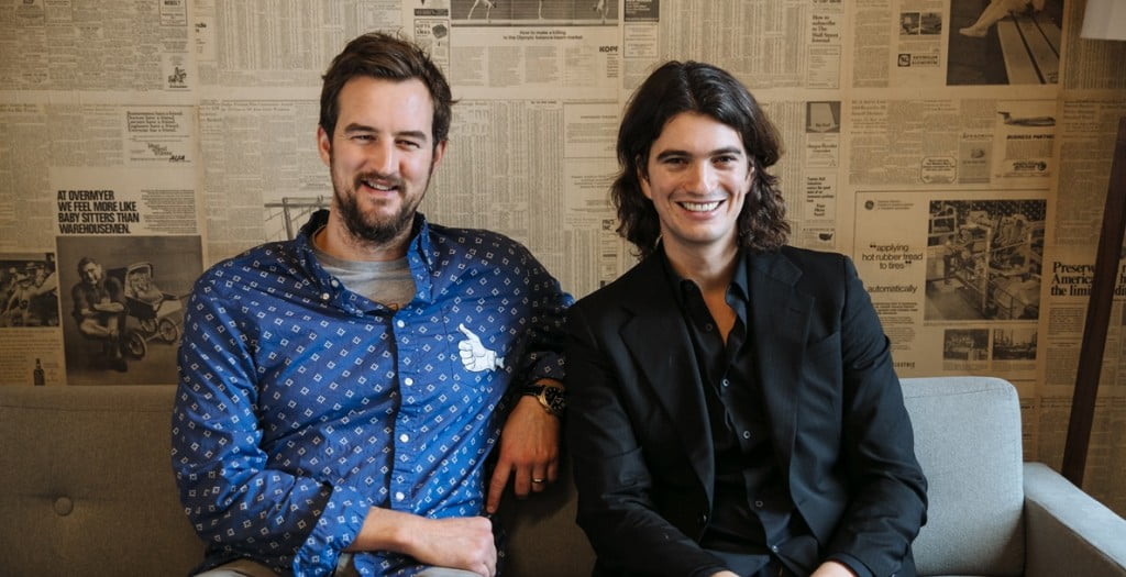 Miguel McKelvey and Adam Neumann, founders of WeWork. Courtesy of WeWork