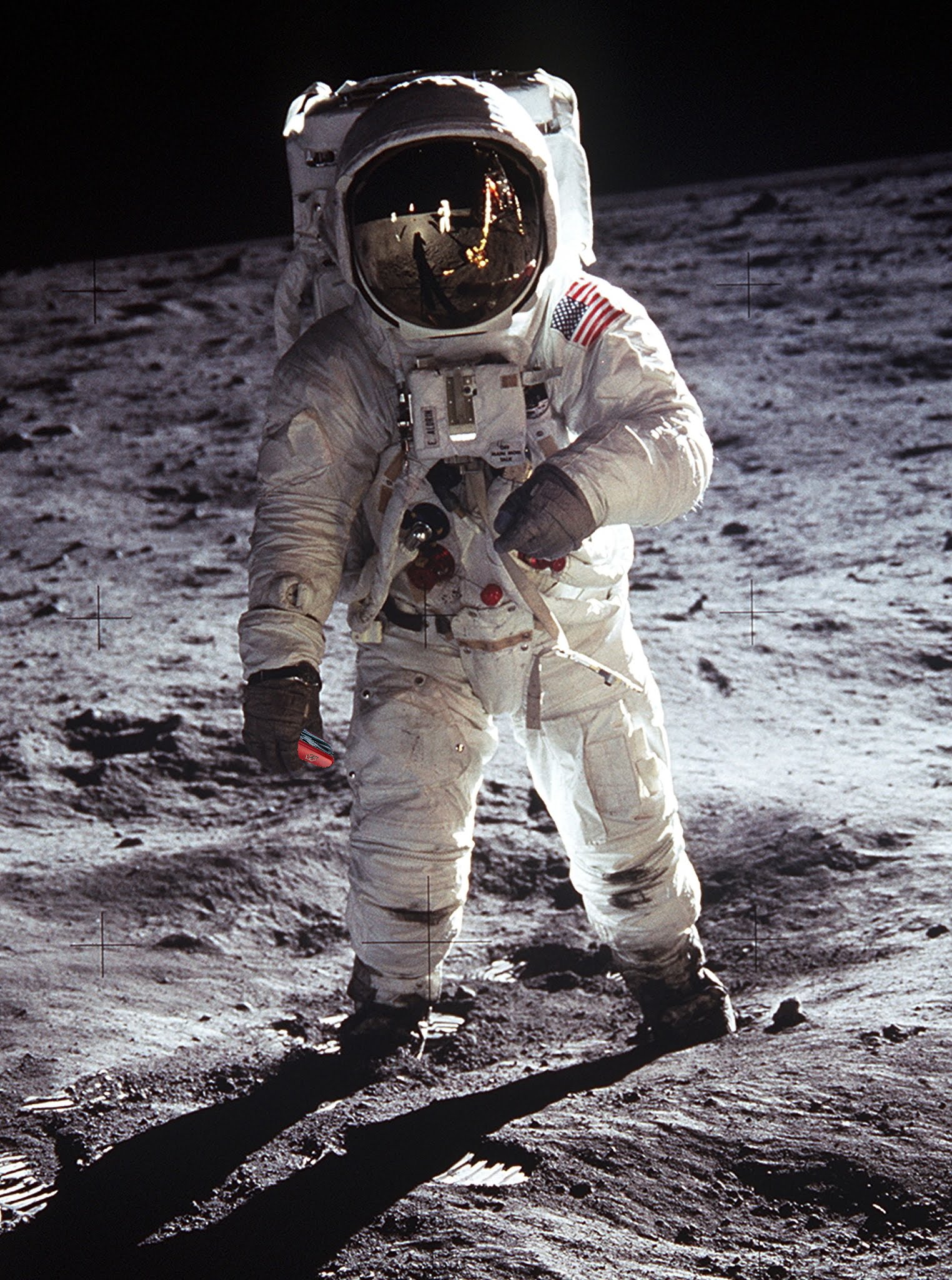 Aldrin on the moon during the Apollo 11 mission. Courtesy of NASA
