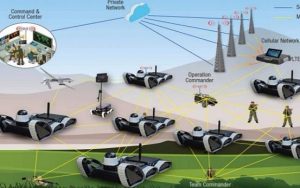 An illustration of the Unmanned Search and Rescue System (USRS) being developed by Beeper Communications and Mantaro Networks, funded by a BIRD grant. Courtesy Beeper