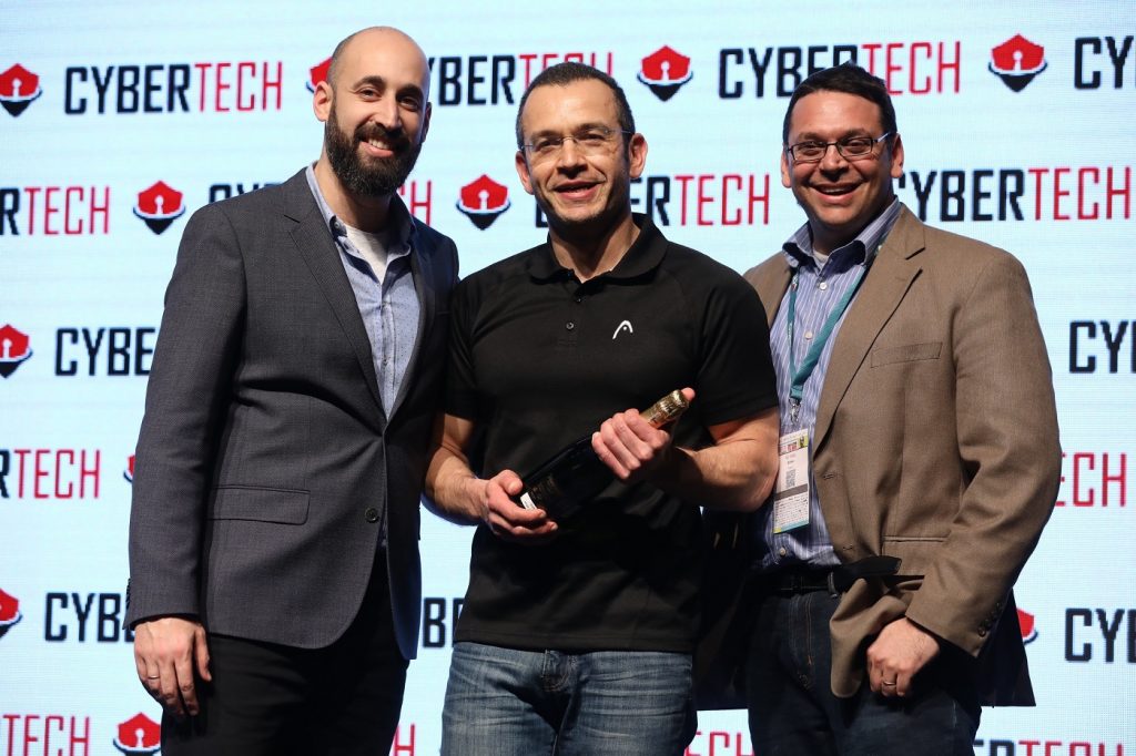 Protego Labs wins the startup contest at CyberTech Tel Aviv 2018, January 31. Photo by Gilad Cavalerchic