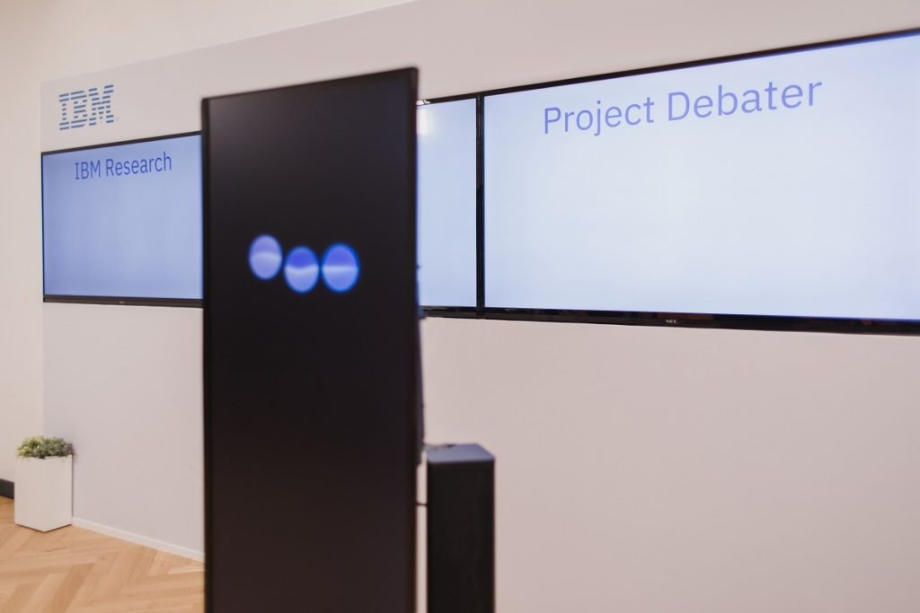 IBM's Project Debater. Photo by Or Kaplan