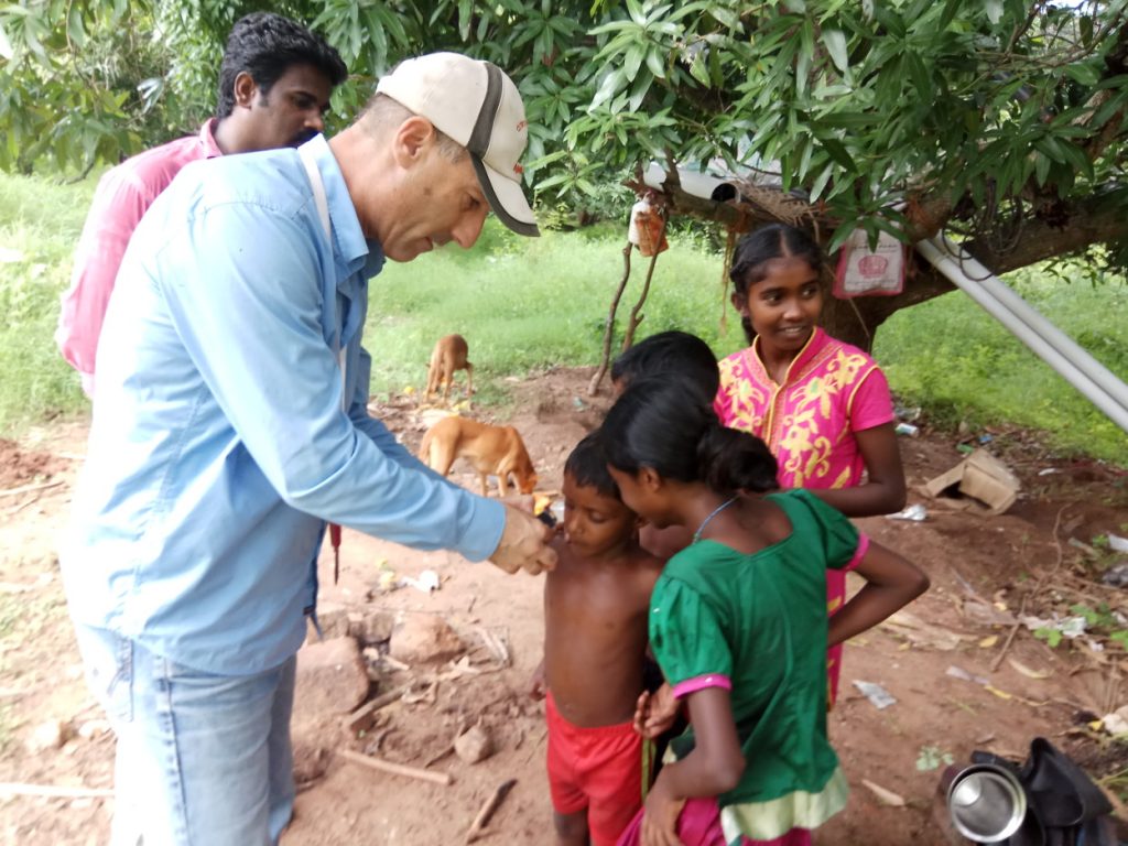 Dr. Nimrod Israely in India. Courtesy of Biofeed