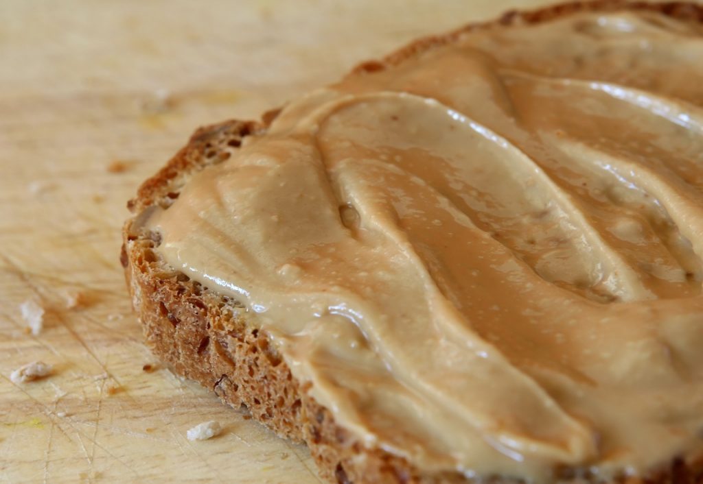 Peanut butter on toast. Image by NjoyHarmony on Pixabay