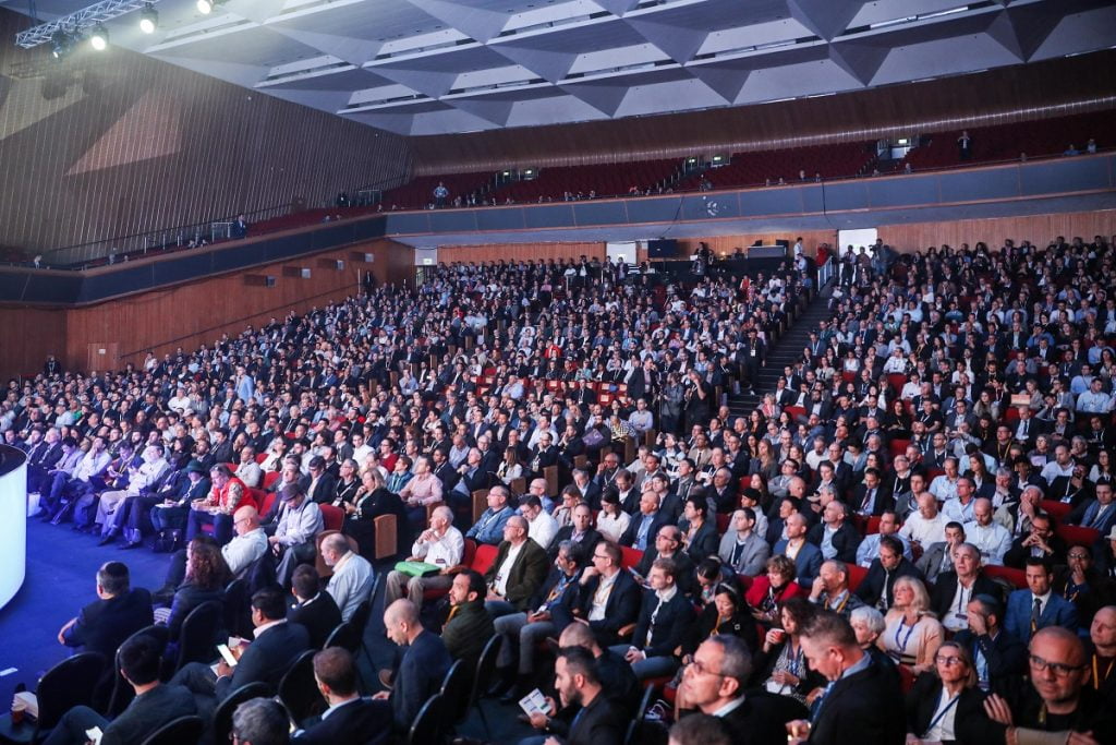 Guests listen at the Jerusalem at the OurCrowd summit March 7, 2019. Noam Moskowitz photography 
