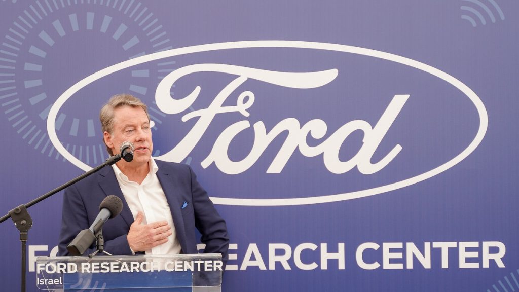Bill Ford launches the Ford research center in Tel Aviv, June 12, 2019. Photo by Itai Nadav