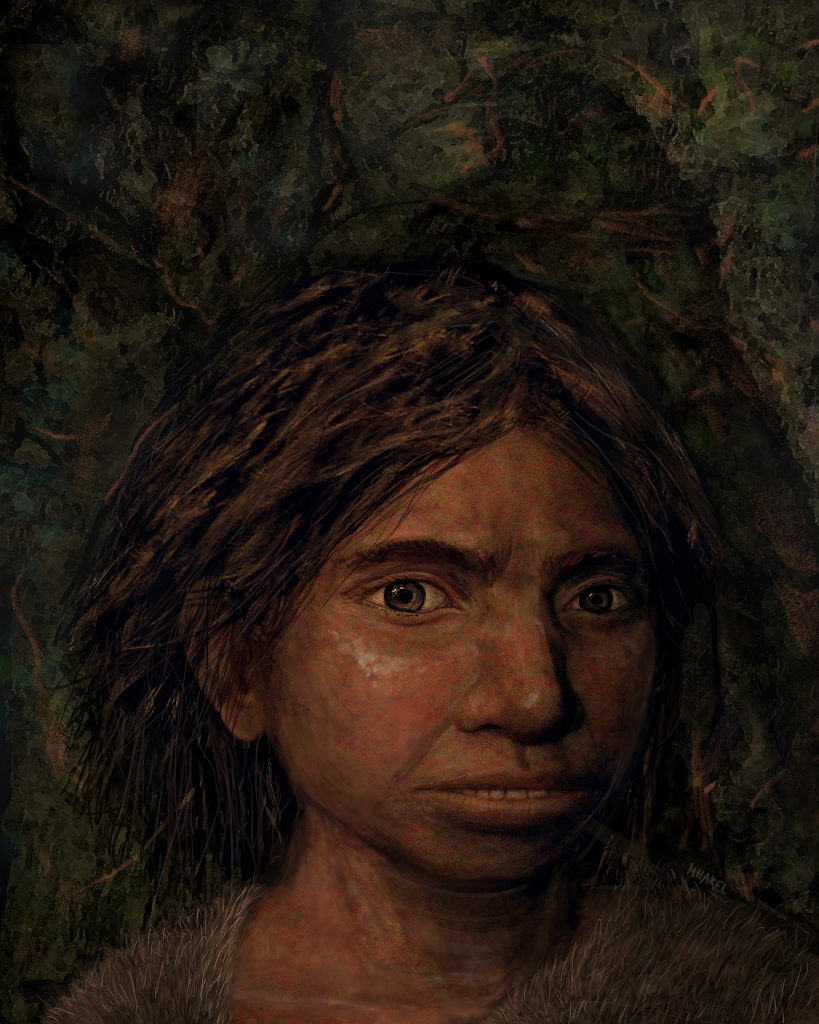 Portrait of a female Denisovan teen. Image by Maayan Harel