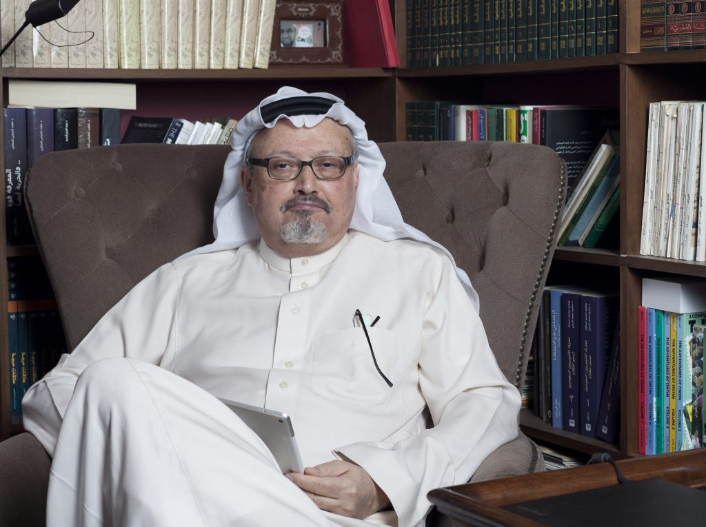 Portrait of Saudi journalist Jamal Khashoggi at his home in Jeddah, Saudi Arabia in 2016. Deposit Photos