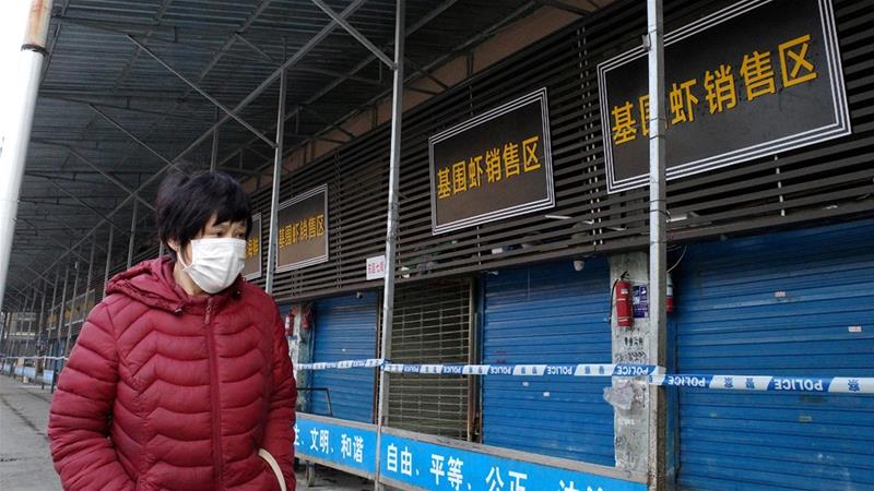 The Wuhan seafood market is closed after a novel strain of coronavirus was detected there for the first time, January 21, 2020. SISTEMA 12 [Wikimedia, CC BY-SA]