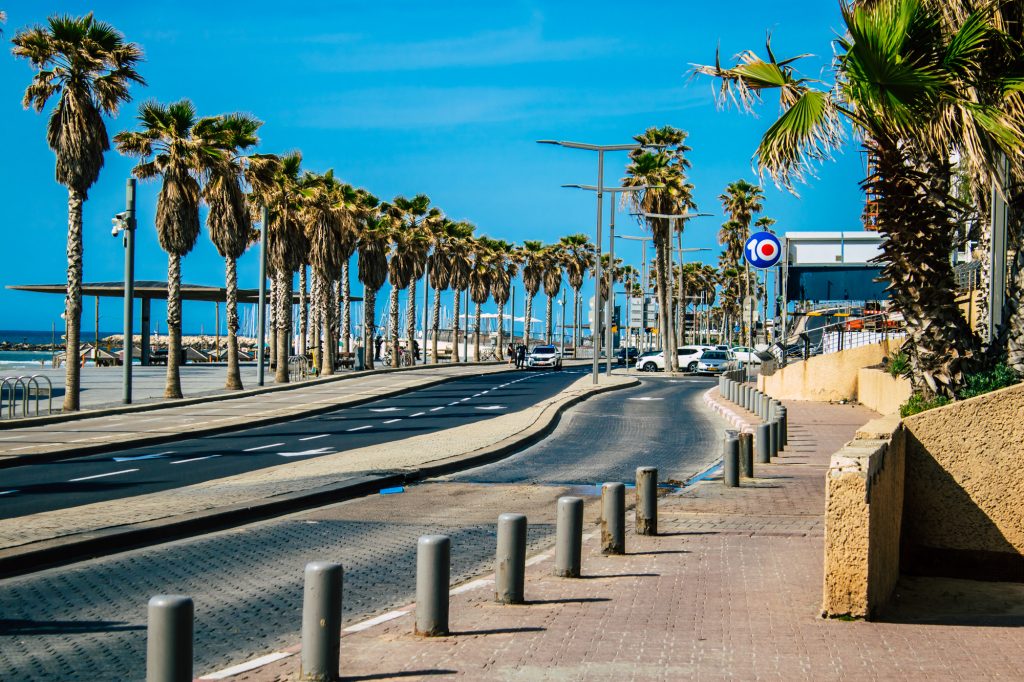 The Tel Aviv promenade on April 4, 2020 in the midst of the coronavirus lockdown. Deposit Photos