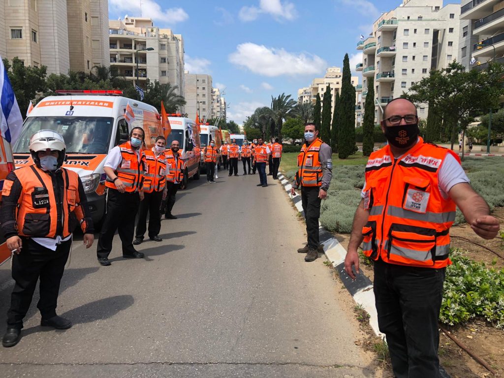 United Hatzalah volunteers. Photo: United Hatzalah
