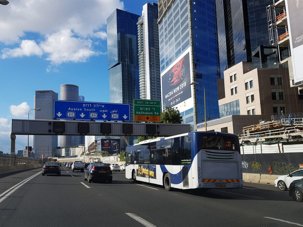 Ayalon highway traffic in Tel Aviv, May 2017. Deposit Photos