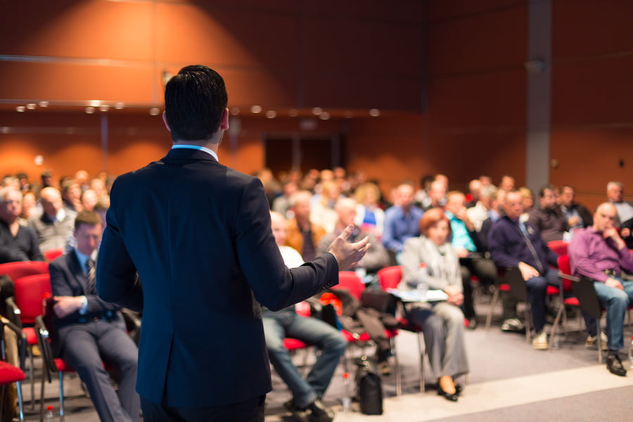 Speaker at Business Conference and Presentation via BigStock