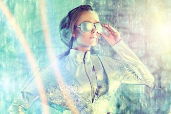 futuristicgirl fashion tech via Bigstock