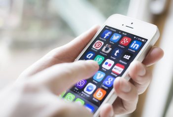 Social media on smartphone via BigStock