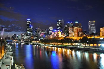 Melbourne and Yarra River Australia