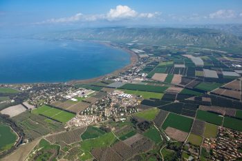 Sea of Galilee, agriculture, kibbutz via Flcikr