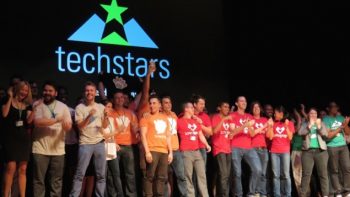 Techstar's Demo Day event for start-ups, September 17, 2015. Courtesy