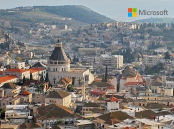 Nazareth with Microsoft Logo via PikiWiki