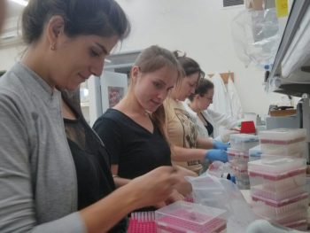 Students and researchers at Dr. Neta Erez's lab, Tel Aviv University http://www.netaerez.com/lab-photos/