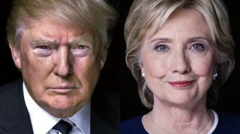 Hillary Clinton vs Trump. Courtesy of Viber
