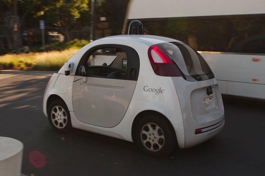 Google's self-driving car, autonomous car, driverless, By Michael Shick / Wikimedia