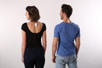 UPRIGHT GO wearable device that corrects your posture. Courtesy