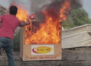 Extinguishing using Fire Ball. Photo of Elide Fire