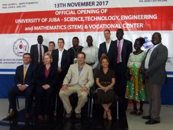 The University of Juba inaugurates the first STEM Center in South Sudan. Photo via IsraAID