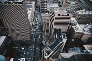 An Illustrative photo of bank buildings in the US. Photo by Jordan Andrews on Unsplash