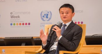 Jack Ma speaking at UNCTAD eCommerce Week Conference, 25 April 2017 . Photo: ITU/ M. Jacobson - Gonzalez via Flickr, CC BY 2.0