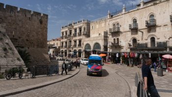 A minibus driving in Jerusalem. Photo by eugene_o via Flickr, CC BY 2.0