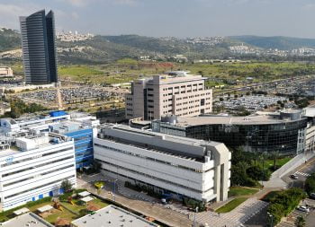The Matam high-tech park in Haifa. Photo by Zvi Roger/ Haifa Municipality - The Spokesperson, Publicity and Advertising Division, CC BY 3.0, Wikimedia