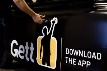 A promo for Gett in the UK. Courtesy