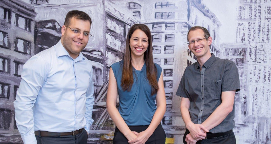 Hailo founders. From left to right - CEO Orr Danon, Chief Business Development Officer Hadar Zeitlin, and CTO Avi Baum. Photographer : Eran Tayree