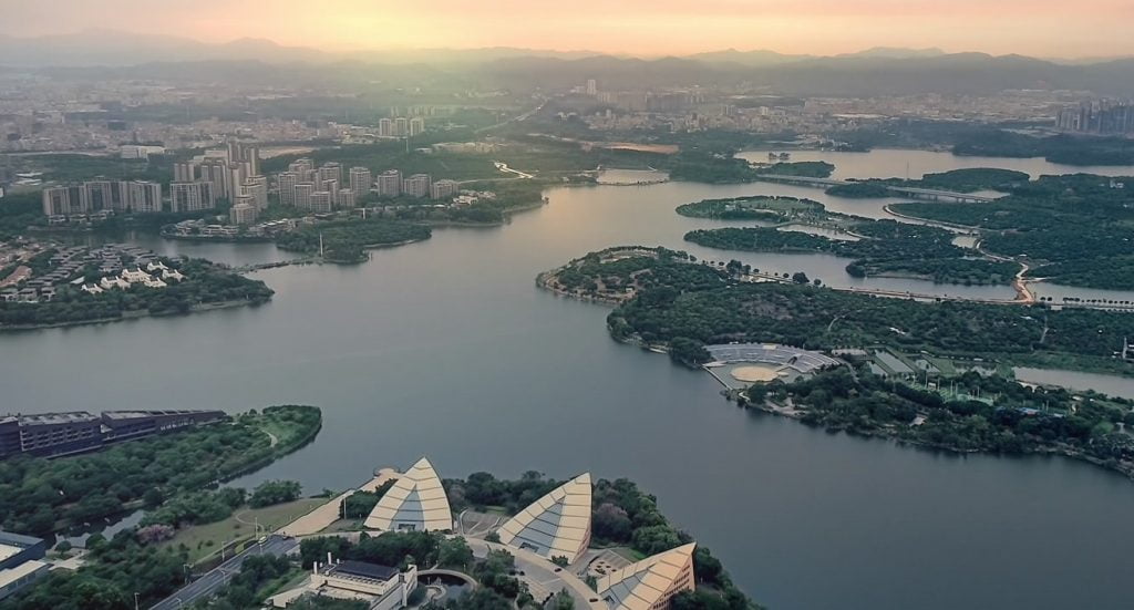 The Songshan Lake district in Dongguan, China. Courtesy
