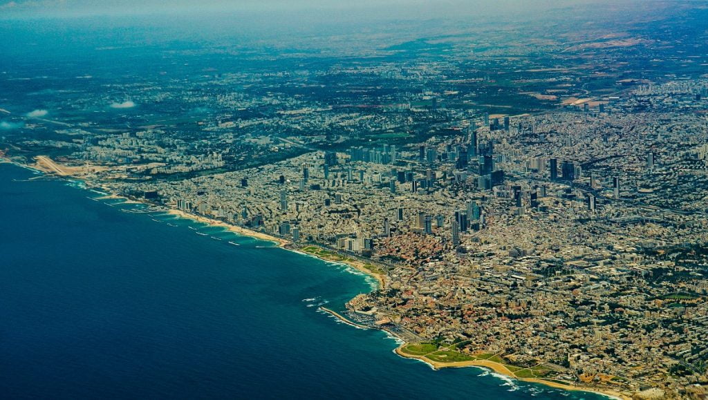 An aerial shot of Tel Aviv. Photo by Ted Eytan via Flickr, CC BY-SA 2.0