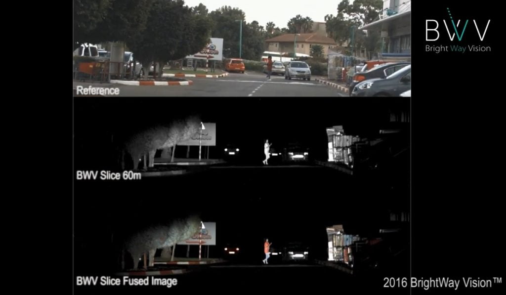 BrightWay Vision uses night-vision tech to help prevent car accidents. Screenshot by BrightWay Vision on YouTube.