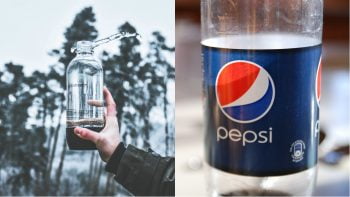 A SodaStream bottle, left, and a bottle of Pepsi, courtesy of Pixabay