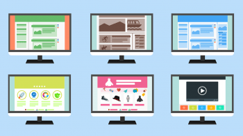 An illustration of monitors. Photo via PIxabay