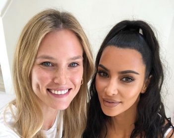 Bar Refaeli and Kim Kardashian in a photo posted on September 12, 2018 to Refaeli's Instagram page