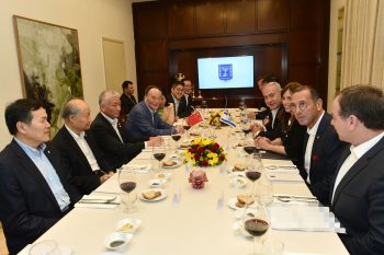 Israeli Prime Minister Benjamin Netanyahu hosts a Chinese delegation headed by VP Wang Qishan in Jerusalem, on Monday October 22, 2018. Photo by Kobi Gideon/GPO
