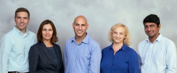 Duality founders from left to right: Prof. Kurt Rohloff, Prof. Shafi Goldwasser, Dr. Alon Kaufman, Ms. Rina Shainski, Prof. Vinod Vaikuntanathan. Courtesy