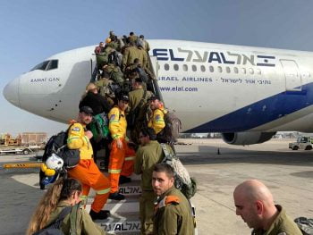ZAKA volunteers and IDF personnel are part of a humanitarian delegation to Brazil, January 27, 2019. Photo courtesy of ZAKA