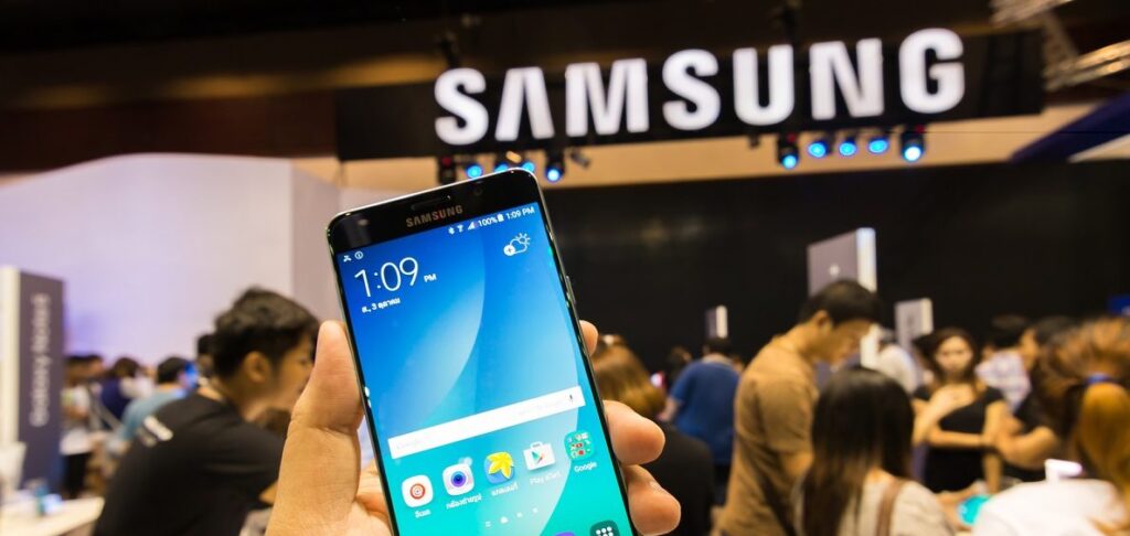 Samsung at the Mobile Expo 2015 Show in Thailand. Deposit Photos