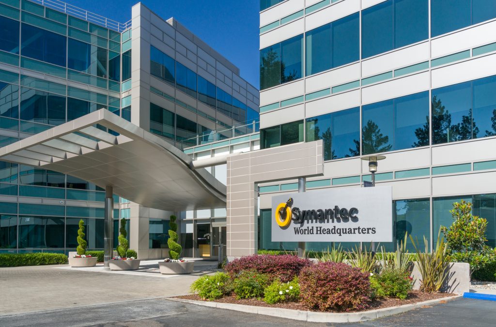 Symantec world corporate headquarters in Mountain View, California. Deposit Photos