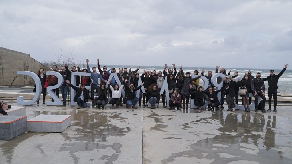 Participants in the Starting Up Together program at the Peres Center for Peace and Innovation. Photo by Roei Hirsch