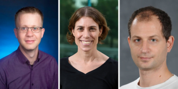 From left to right: Dr. Moran Bercovici. Dr. Michal Rivlin, and Dr. Erez Berg, the winners of the 2019 Blavatnik Awards for Young Scientists in Israel. Courtesy